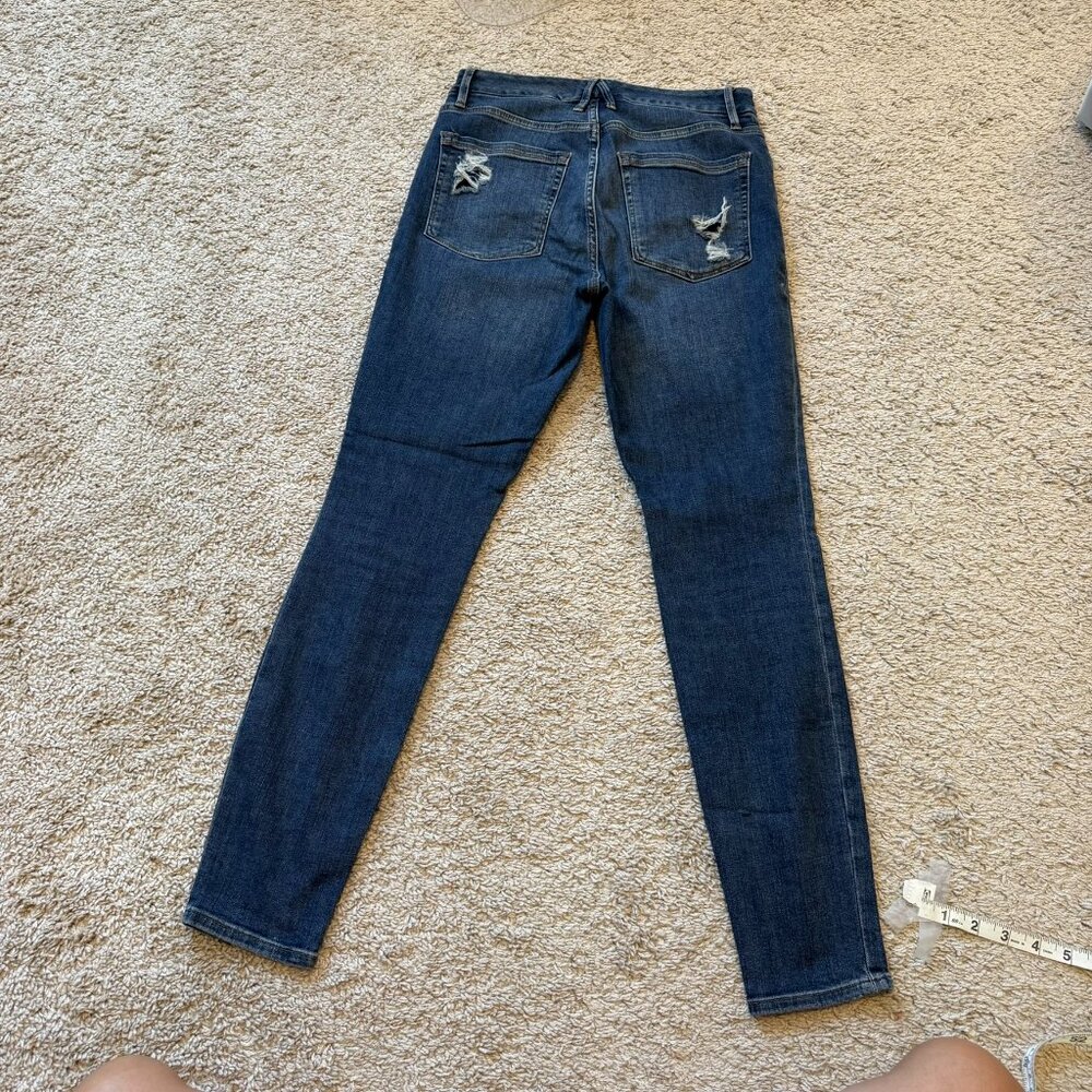 Good American Good Legs Womens Skinny Jeans Blue Denim SZ 6/28 Slim-Fit Mid-Rise